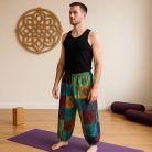 Nomad Sari pamut nadrág - zöld tónusok - L-XL méret