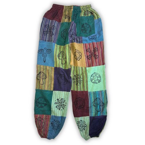 Nomad Sari pamut nadrág - zöld tónusok - L-XL méret