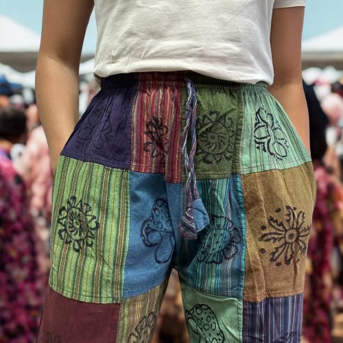 Nomad Sari pamut nadrág - zöld tónusok - L-XL méret