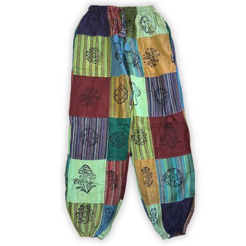 Nomad Sari pamut nadrág - zöld tónusok - L-XL méret