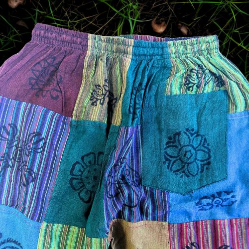 Nomad Sari pamut nadrág - zöld tónusok - L-XL méret