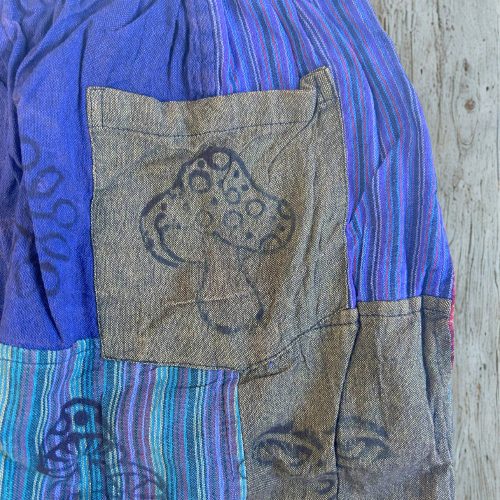 Nomad Sari pamut nadrág - lila tónusok - S-M méret