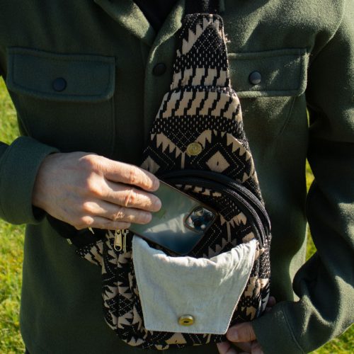 Crossbody jacquard táska - Desert Loom