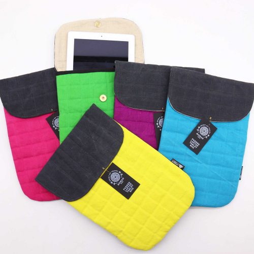 Párnázott pamut tablet, iPad táska - Nomad Sari