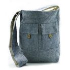 Pamut kézműves válltáska - DENIM - Ancient Wisdom