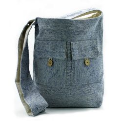 Pamut kézműves válltáska - DENIM - Ancient Wisdom