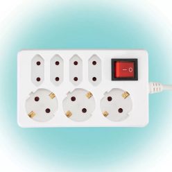   7-es elosztó kapcsolóval 1,5 m kábel 250V 16A 3500W -  HOME