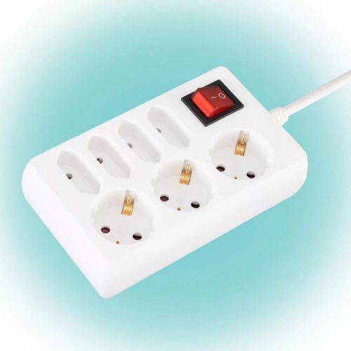 7-es elosztó kapcsolóval 1,5 m kábel 250V 16A 3500W -  HOME