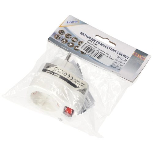 Fali dugalj kapcsolóval 250V 16A 3680W - HOME