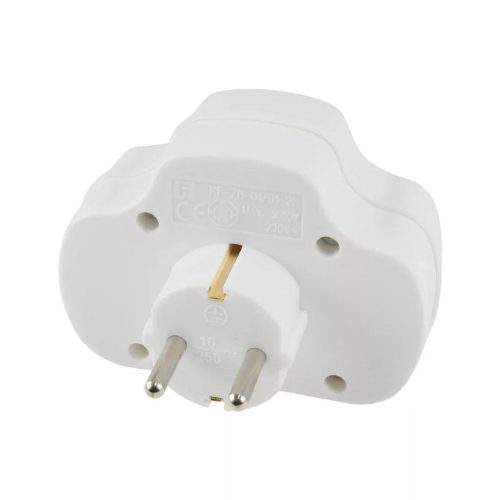 3-as fali elosztó  kapcsolóval 250V 16A 3500W -  HOME