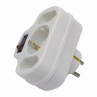3-as fali elosztó  kapcsolóval 250V 16A 3500W -  HOME