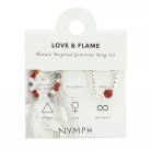 NYMPH gyűrű szett - Love & Flame