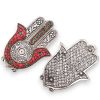 Füstölőtartó, alumínium - Hamsa