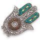 Füstölőtartó, alumínium - Hamsa