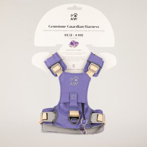 Kutyahám ametiszt medállal - XS méret - 2-4 kg - P-AW - ANCIENT WISDOM