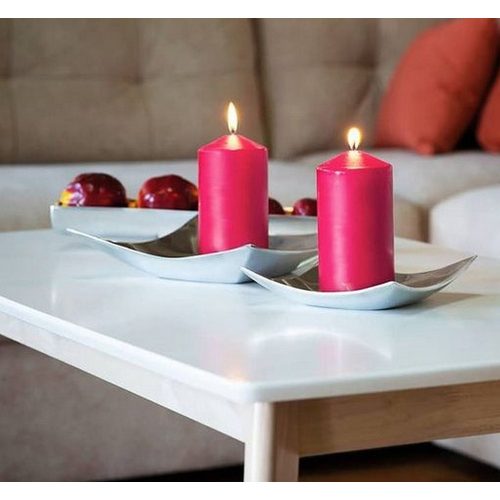 Henger gyertya szett 4 db piros színű 4x8 cm