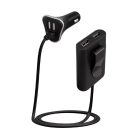 Autós szivargyújtós USB gyorstöltő 12-24V - 4xUSB aljzattal - 48W 2,4A - HOME