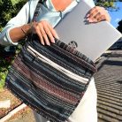 Banjara pamut laptop táska - Dark Smart - Ancient Wisdom