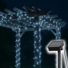 Szolár fényfüzér 7 m - 100 db hidegfehér LED - HOME