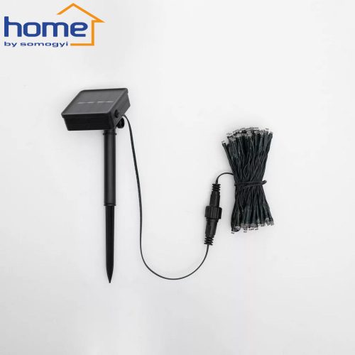 Szolár fényfüzér 7 m - 100 db melegfehér LED - HOME