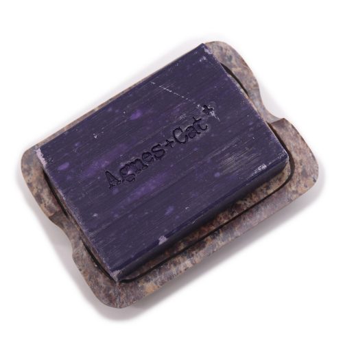 Szappankő szappantartó 11x8 cm - rácsos