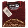 Kőmosott pamut póló - MANDALA - barna - M méret - NOMAD SARI