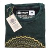 Kőmosott pamut póló - MANDALA - zöld - M méret - NOMAD SARI