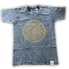 Kőmosott pamut póló - MANDALA - szürke - M méret - NOMAD SARI