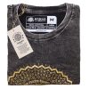 Kőmosott pamut póló - MANDALA - szürke - M méret - NOMAD SARI