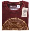 Kőmosott pamut póló - MANDALA - barna - L méret - NOMAD SARI