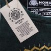 Kőmosott pamut póló - MANDALA - zöld - L méret - NOMAD SARI