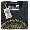 Kőmosott pamut póló - MANDALA - zöld - XL méret - NOMAD SARI