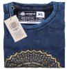 Kőmosott pamut póló - MANDALA - kék - XL méret - NOMAD SARI