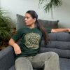 Kőmosott pamut póló - CSAKRA - zöld - S méret - NOMAD SARI