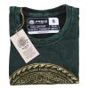 Kőmosott pamut póló - CSAKRA - zöld - S méret - NOMAD SARI