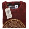 Kőmosott pamut póló - CSAKRA - barna - M méret - NOMAD SARI