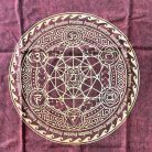 Kőmosott pamut póló - CSAKRA - barna - XL méret - NOMAD SARI