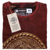 Kőmosott pamut póló - CSAKRA - barna - XL méret - NOMAD SARI