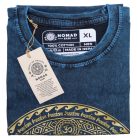 Kőmosott pamut póló - CSAKRA - kék - XL méret - NOMAD SARI