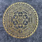 Kőmosott pamut póló - CSAKRA - szürke - XL méret - NOMAD SARI