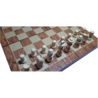 Sakk-készlet - 30x30 cm-es fa tábla, fa figurákkal - AMBASSADOR