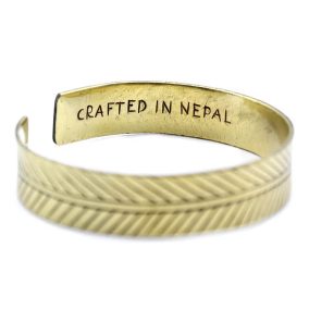 Kézműves nepáli bronz karkötő - Ancient Wisdom