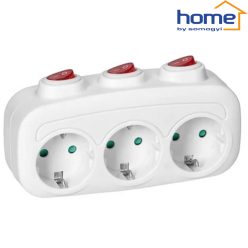 3-as fali elosztó kapcsolókkal 250V 16A 3680W - HOME