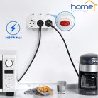 3-as fali elosztó kapcsolókkal 250V 16A 3680W - HOME