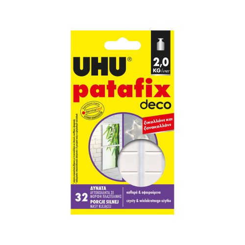 Patafix homedeco - fehér gyurmaragasztó - 32 db/csomag - UHU