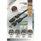 USB4x töltőkábel USB C-C + A-C + C-LIGHTNING + A-LIGTNING 1,1 m - HOME
