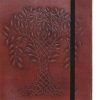Bőrkötésű kézműves notesz - TREE OF LIFE - 18x13x2,5 cm