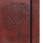Bőrkötésű kézműves notesz - TREE OF LIFE - 18x13x2,5 cm