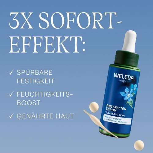 Öregedésgátló arcszérum kék enciánnal és havasi gyopárral 30 ml - WELEDA