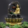 Szobai csobogó 230 V - Arany meditáló Buddha - 30 cm